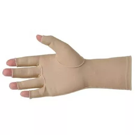 Patterson Medical Supply Compression Gloves Edema Gloves 2 Open Finger X-Small Over-the-Wrist Length Right Hand Lycra / Spandex - Each - A571200-EA