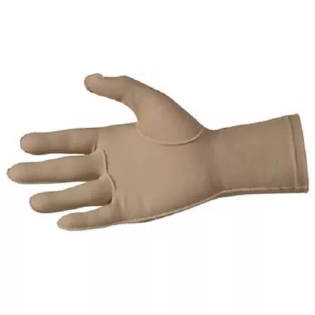 Patterson Medical Supply Compression Gloves Hatch Full Finger X-Small Over-the-Wrist Length Left Hand Lycra / Spandex - Each - A571221-EA