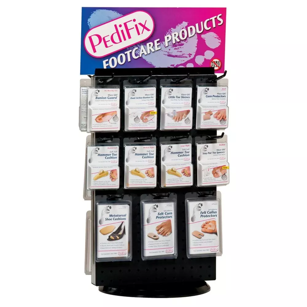 PediFix 2-Sided Countertop Spinner Display PediFix Countertop Spinner, 2-Sided Display, Stocked - 66484