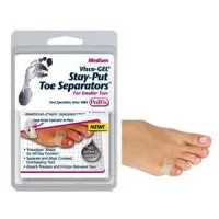 Pedifix Footcare P26-M - Visco-GEL Stay-Put Toe Separators, Medium
