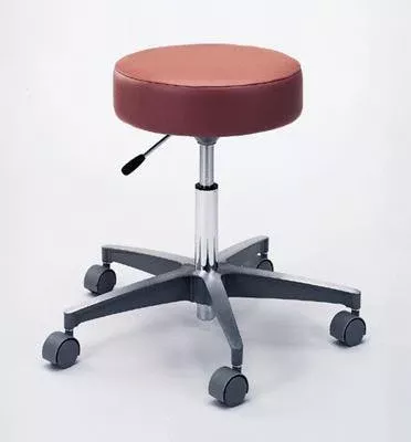 Pedigo Products Exam Stool 5-Series Backless Pneumatic Height Adjustment 5 Casters Black - Each - P-526-GS-BLK-EA