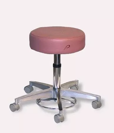 Pedigo Products Exam Stool Backless Pneumatic Height Adjustment 5 Casters Black - Each - P-528-GS-BLK-EA
