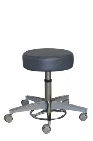 Pedigo Products Exam Stool Backless Pneumatic Height Adjustment Dual Wheel Casters Lake Blue - Each - P-528-GS-LAK-EA