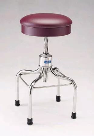 Pedigo Products Exam Stool Backless Spin Lift Height Adjustment 4 Casters, 2 Inch Diameter Black - Each - P-36-BLK-EA