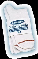Pel Supply C-DSM - Men's Diabetic Sock Size 10 - 13, White