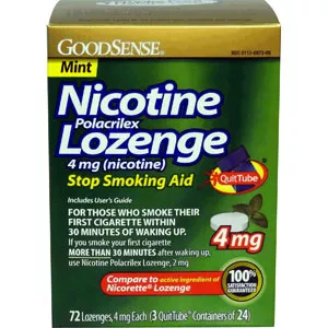 Perrigo LP87305 - Nicotine Polacrilex Lozenge, 4 mg, Mint (72 Count)