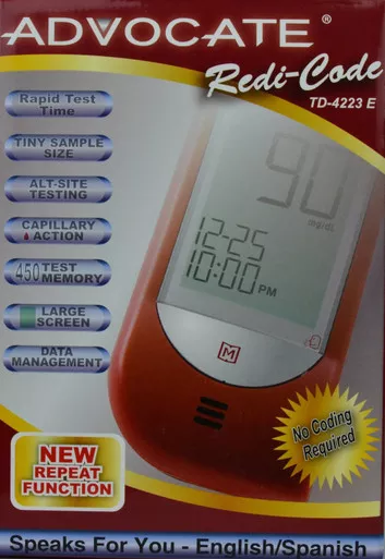 Pharma Supply BMB001SKR - Advocate Redi-Code+ Talking Glucose Meter Kit