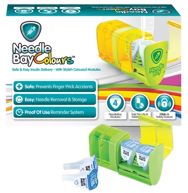 Pharma Supply NBC4 - NeedleBay Colour 4 Safe Needle and Tablet Storage Medication Management System