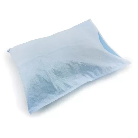 Pillowcase McKesson Standard Blue Disposable- Default Title