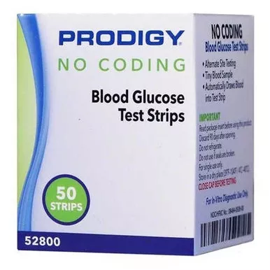 Prodigy Diabetes Care 52800 - Blood Glucose Test Strips Prodigy 50 Strips per Pack