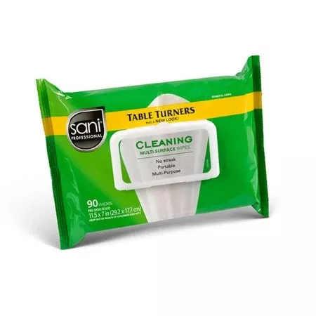 Professional Disposables Sani Professional Multi-Surface Surface Disinfectant Cleaner Premoistened Alcohol Based Manual Pull Wipe 90 Count Soft Pack Scented NonSterile - Case of 12 - A580FW-CS
