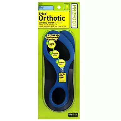 Profoot, 11601 - Profoot Triad Orthotic Insoles for Men