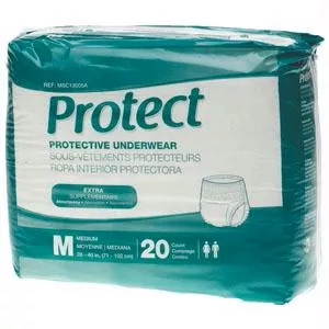 Protect Extra Protective Underwear, X-large 56" - 68"- Pack(age) of 20