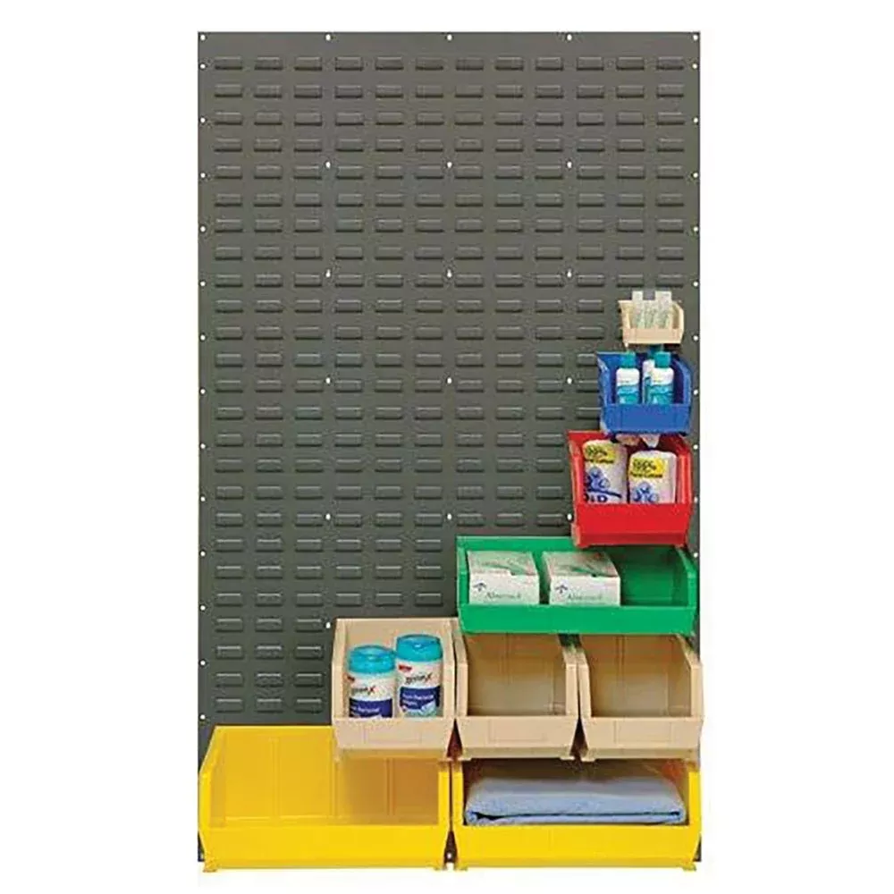 Quantum Solid Louvered Panels Solid Louvered Panel, 48"W x 61"H, Oyster White - 938346