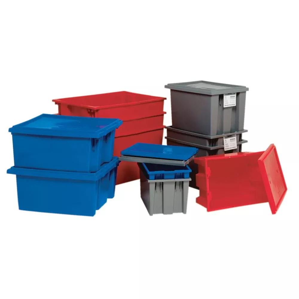 Quantum Stack and Nest Totes Lid for 925161 and 925162, 6/cs, Grey - 925170/GREY/NA