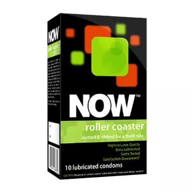 Quest NW00678 - Now Roller Coaster Ribbed and Dotted Condoms