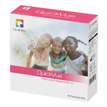 Quidel Other Infectious Disease Test Kit QuickVue Infectious Disease Immunoassay Acute Conjunctivitis (Pink Eye) Tear Sample 10 Tests CLIA Waived - KT/10 - 20324-KT