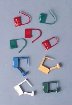 RD Plastics Company Padlock Seal RD Plastics Padlock Red Plastic - Case of 100 - R80-CS