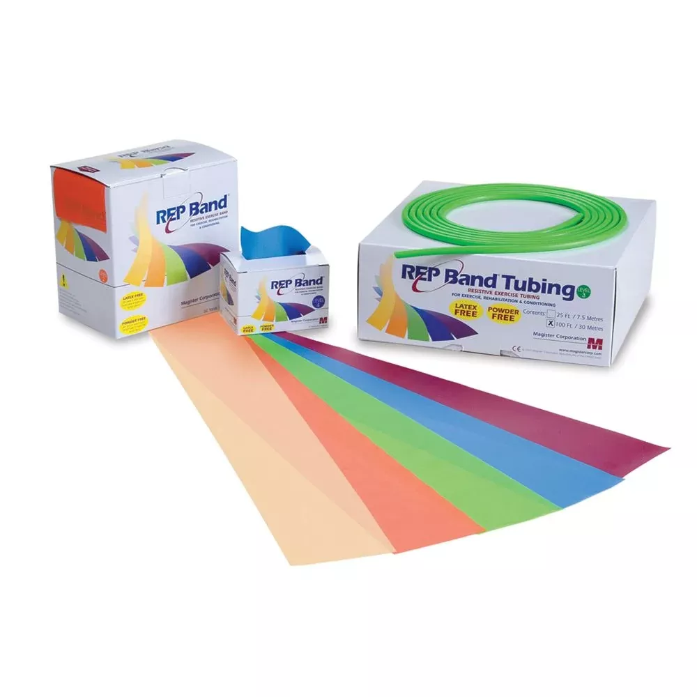 REP Band Resistive Exercise Bands Resistive Exercise Bands, Blue, 50 yds - 3769