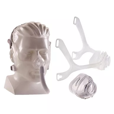 Respironics 1118061 - Wisp Nasal Mask with Clear Frame and Headgear, Small/Medium