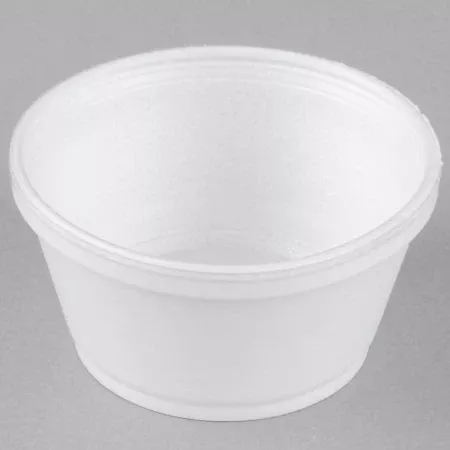 RJ Schinner Co Food Container Dart White Squat Foam - Case of 1000 - 8SJ20-CS