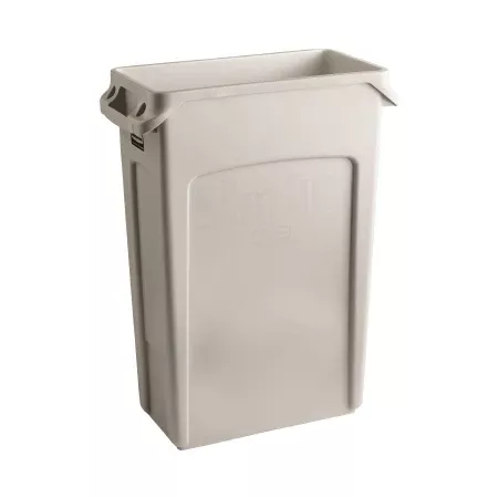 RJ Schinner Co Trash Can Rubbermaid Slim Jim 23 gal. Rectangular Beige LLDPE Open Top - Case of 4 - FG354060BEIG-CS