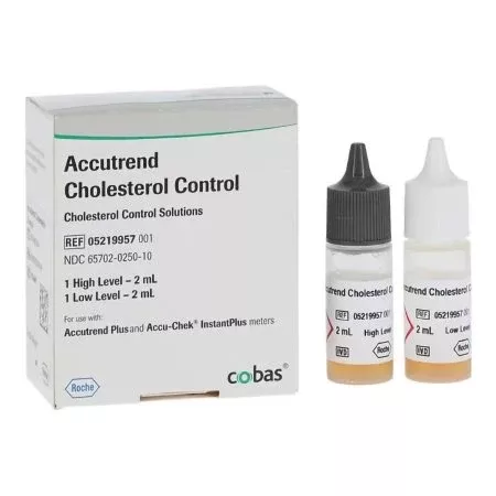 Roche Diagnostics Cardiac / Lipids / General Chemistry Control Accutrend Cholesterol 2 Levels - KT/1 - 05219957001-KT
