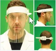 Roe Dental Laboratory PPE-SHIELD - Shield U PPE Headgear and Face Shield