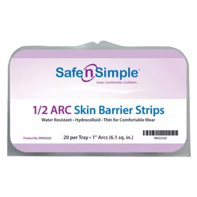 Safe N Simple SNS22222 - SecureWear 1/2" Arc Skin Barrier Strips