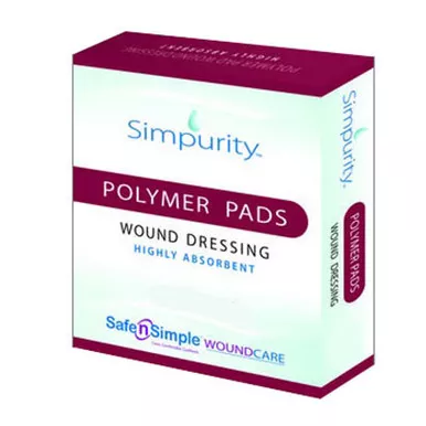 Safe N Simple SNS59020 - Simpurity High Absorbent Polymer, 4" x 5" Pad