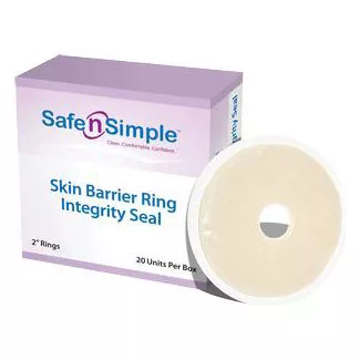 Safe N Simple SNS68002 - Skin Barrier Ring Safe-n'Simple Integrity Moldable, Standard Wear Adhesive without Tape Without Flange Universal System Hydrocolloid 2 Inch Diameter