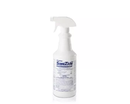 Safetec of America SaniZide Plus Surface Disinfectant Cleaner Quaternary Based Pump Spray Liquid 4 oz. Bottle Ammonia Scent NonSterile - Case of 24 - 34800-CS