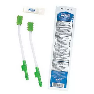 Sage 6513 - Single Use Suction Swab System with Perox-A-Mint Solution and Mouth Moisturizer