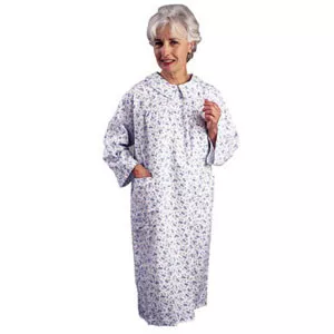 Salk 530SMMED - Flannelette Patient Gown, Small/Medium