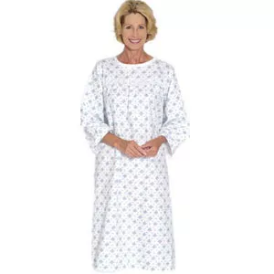 Salk 531 - Flannelette Plus Patient Gown, Floral