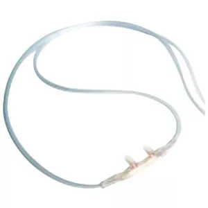 Salter 16SOFT-25-25 - ETCO2 Nasal Sampling Cannula with O2 Delivery Low Flow Delivery Salter-Style Adult Curved Prong / NonFlared Tip