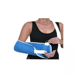 Scott Specialties 1984 DEN SM - Deluxe Arm Sling with Thumb Loop, Denim, Small