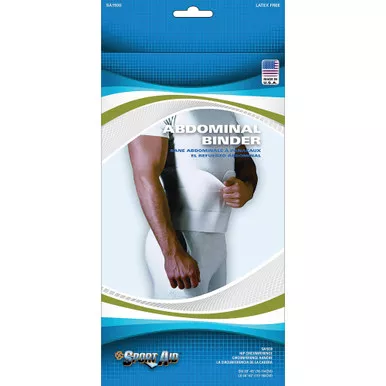 Scott Specialties SA1930 WHI LG - Sport Aid Abdominal Binder, 9", White, Large