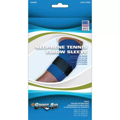 Scott Specialties SA9035 BLU MD - Sport Aid Neoprene Elbow Brace, Medium, Blue
