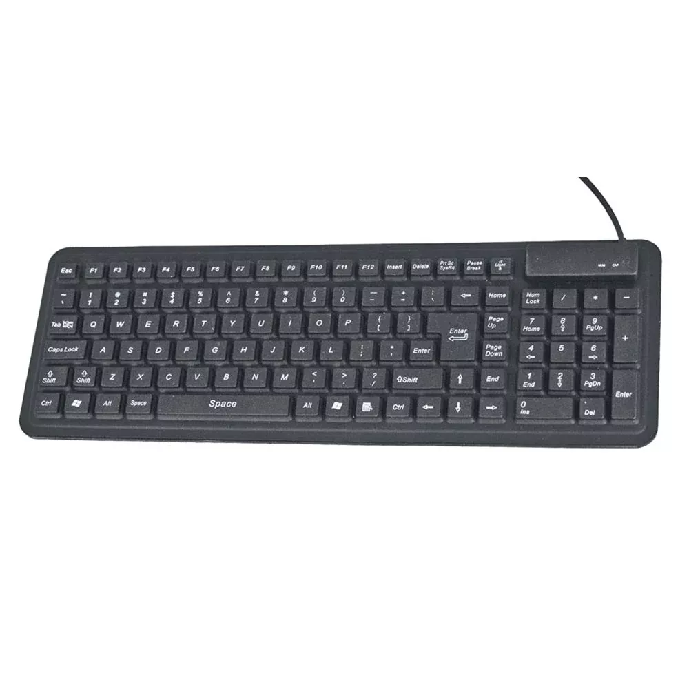 SEAL SHIELD Seal Glow2 Waterproof Keyboards Waterproof Keyboard, Black - 712192