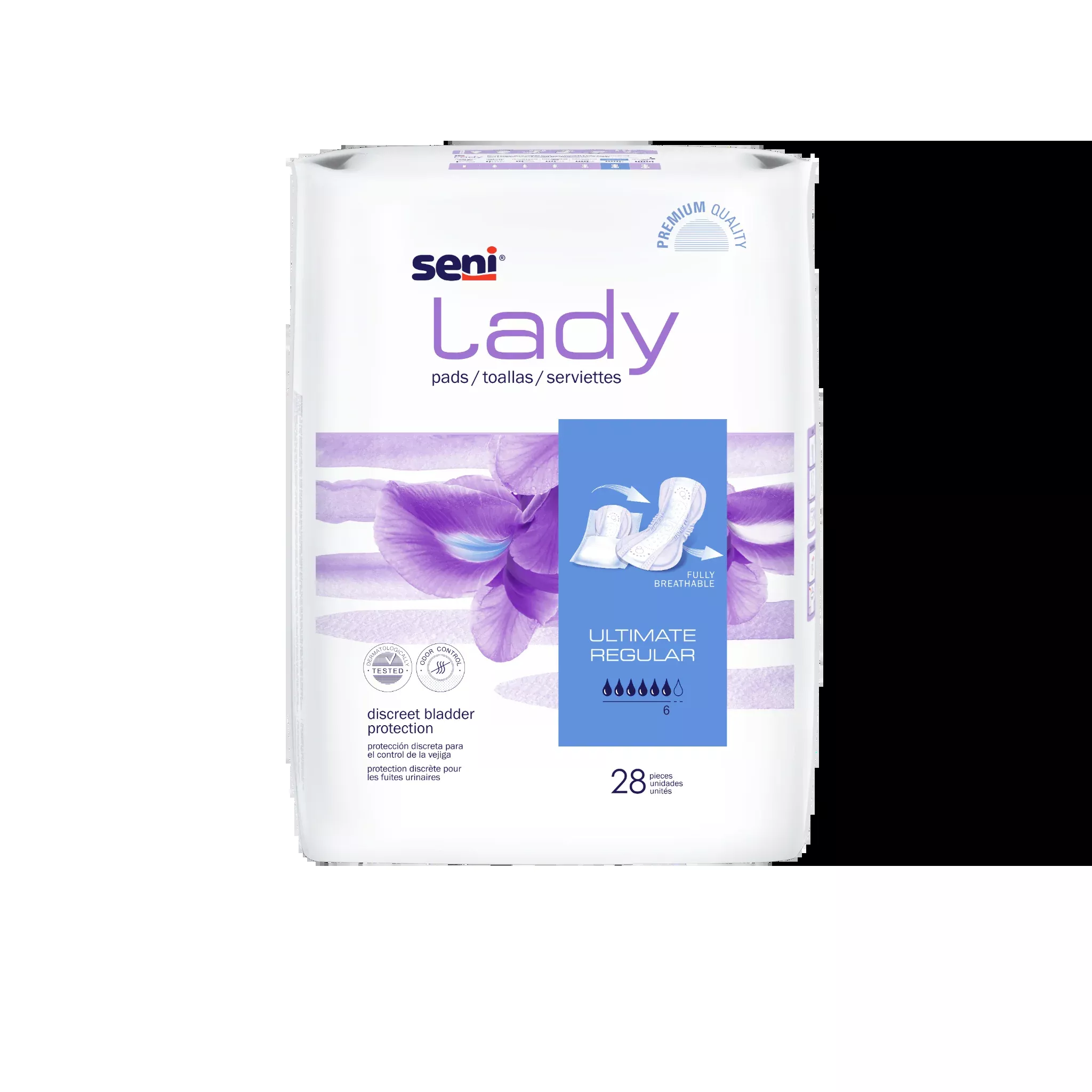 SENI LADY PADS ULTIMATE REGULAR- 14.6"- Pack of 28