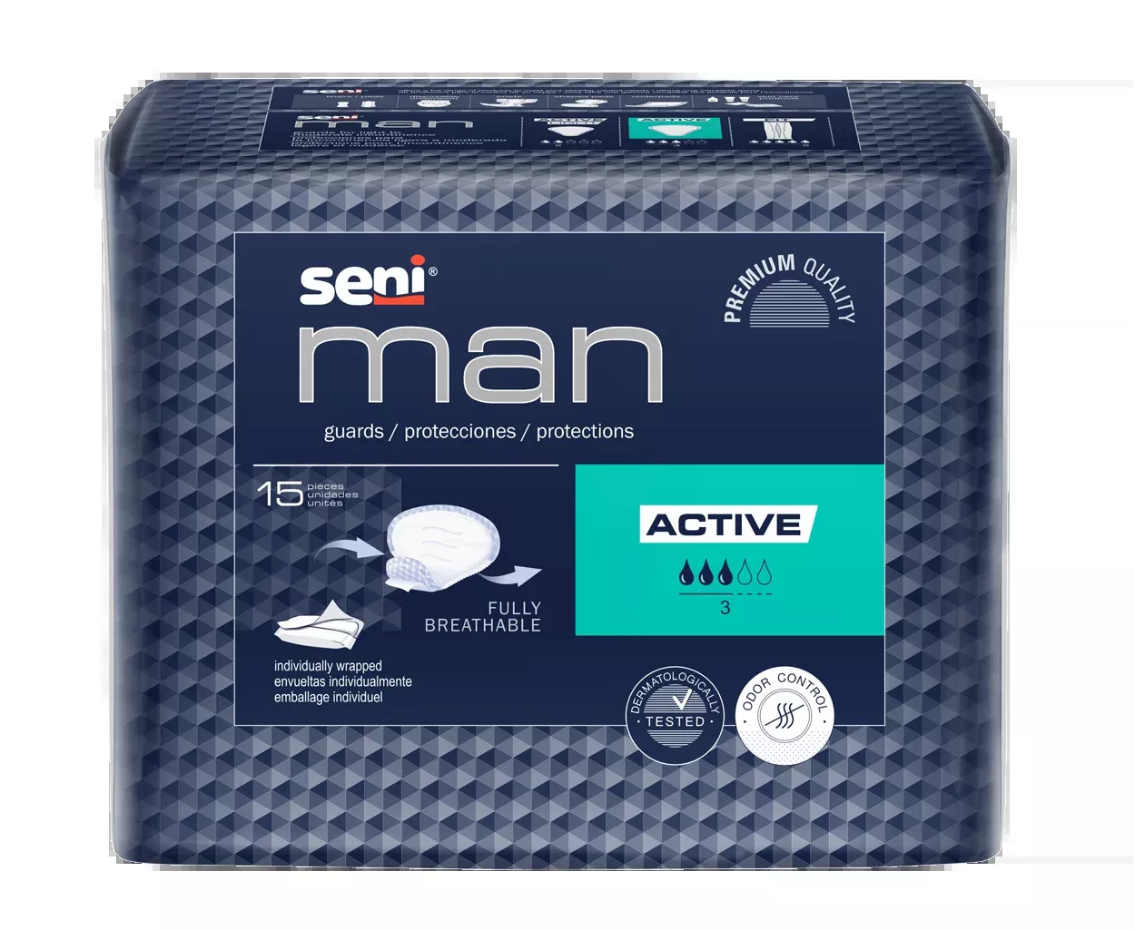 SENI MAN ACTIVE GUARDS- Pack of 15