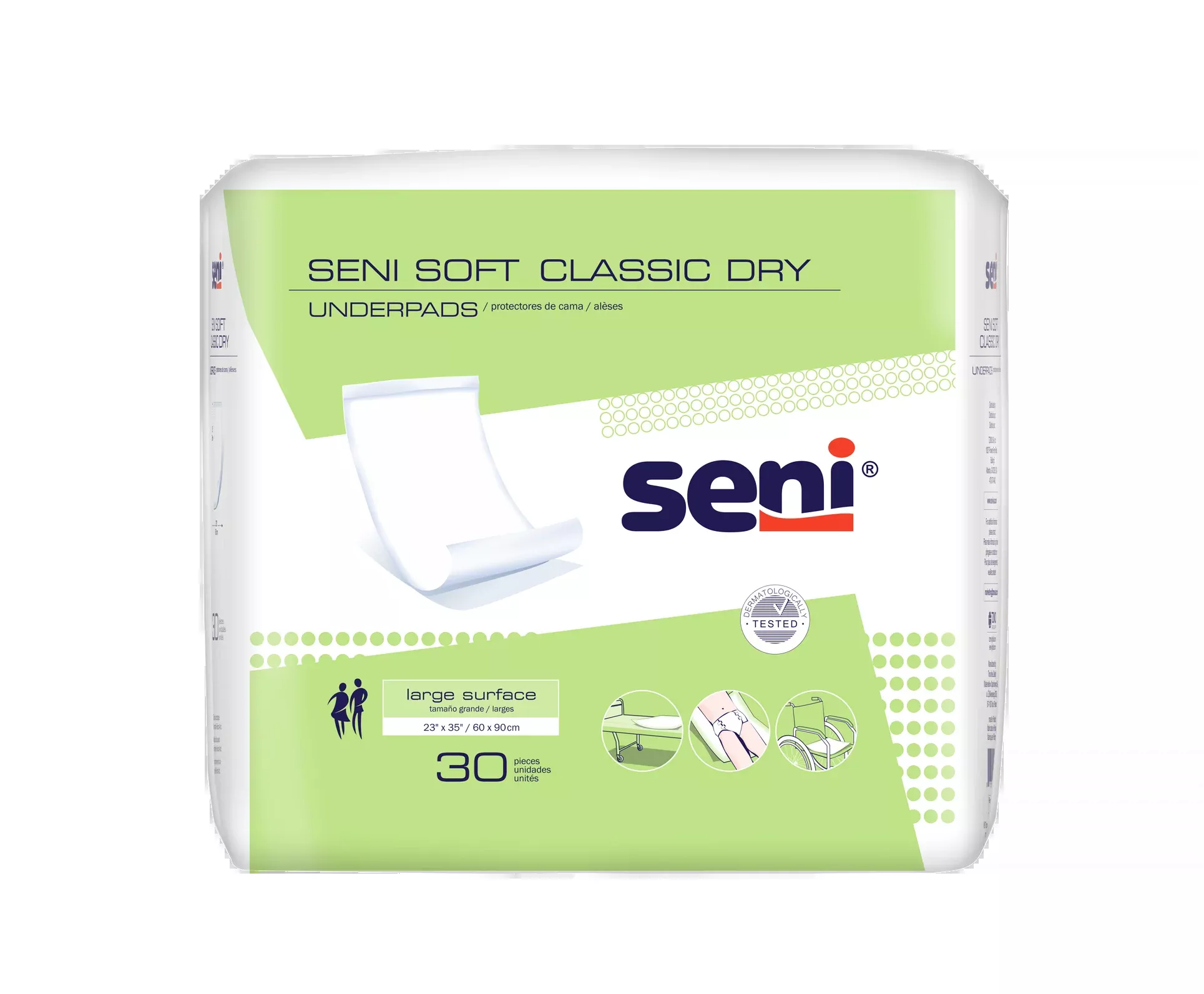 SENI SOFT CLASSIC DRY UNDERPADS -23 "x 35"- Pack of 30