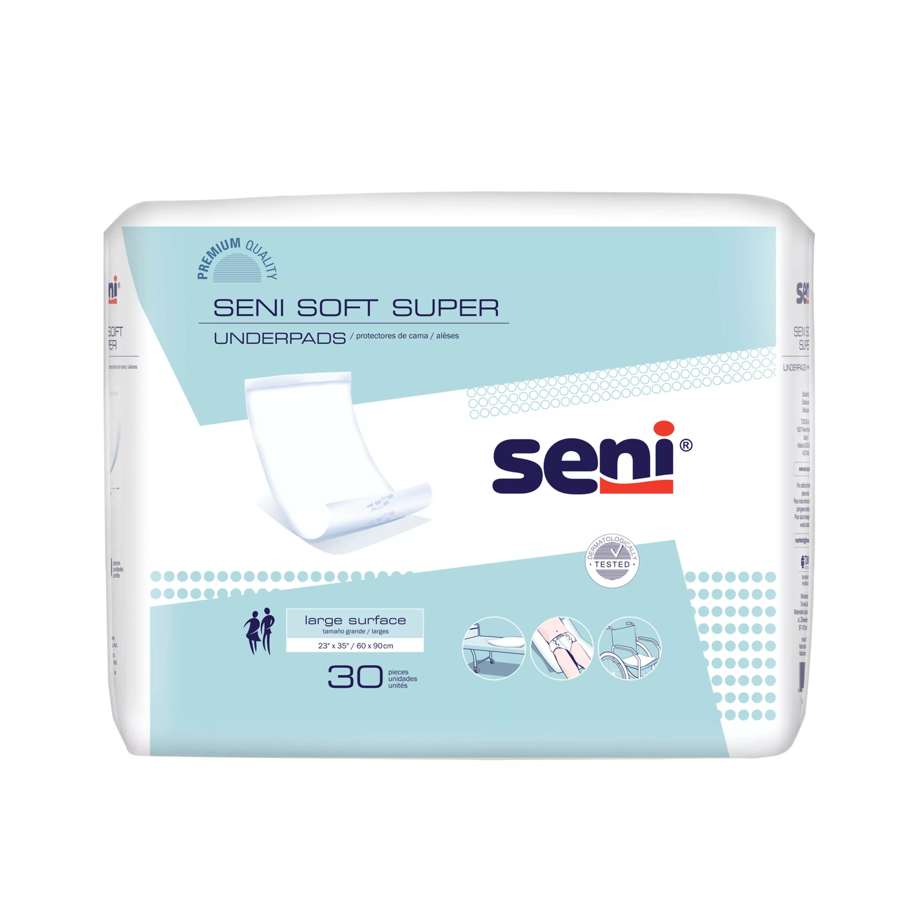 SENI SOFT SUPER UNDERPADS,Moderate Absorbency - 23"x 35"- Pack of 30