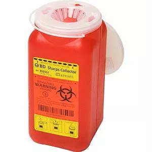 Sharps Collector, 8 Qt, Nestable With Funnel Top- 1 Each