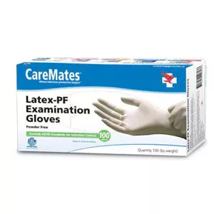 Shepard 10312020 - CareMates Latex Textured Gloves, Medium
