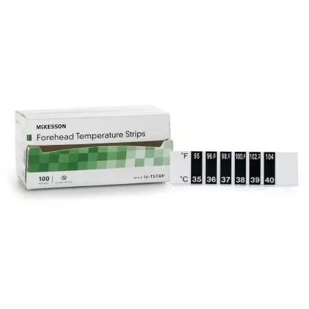 Single Patient Skin Thermometer McKesson 94 to 104 °F Line Indicator Display- Default Title