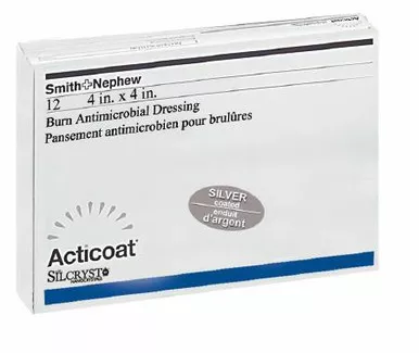 Smith & Nephew 20101 - Silver Barrier Dressing Acticoat 4 X 4 Inch Square Sterile