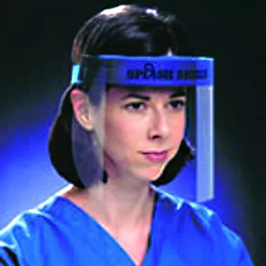 Splash Shield 4505 - Full Face Shield, 7-1/2", 13" Impenetrable Foam Barrier