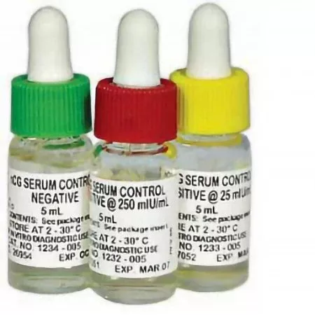 Stanbio Laboratory Fertility Test Control Kit Human Chorionic Godadotropin (hCG) Serum 3 Levels 3 X 5 mL - Box of 3 - 1235-305-BX